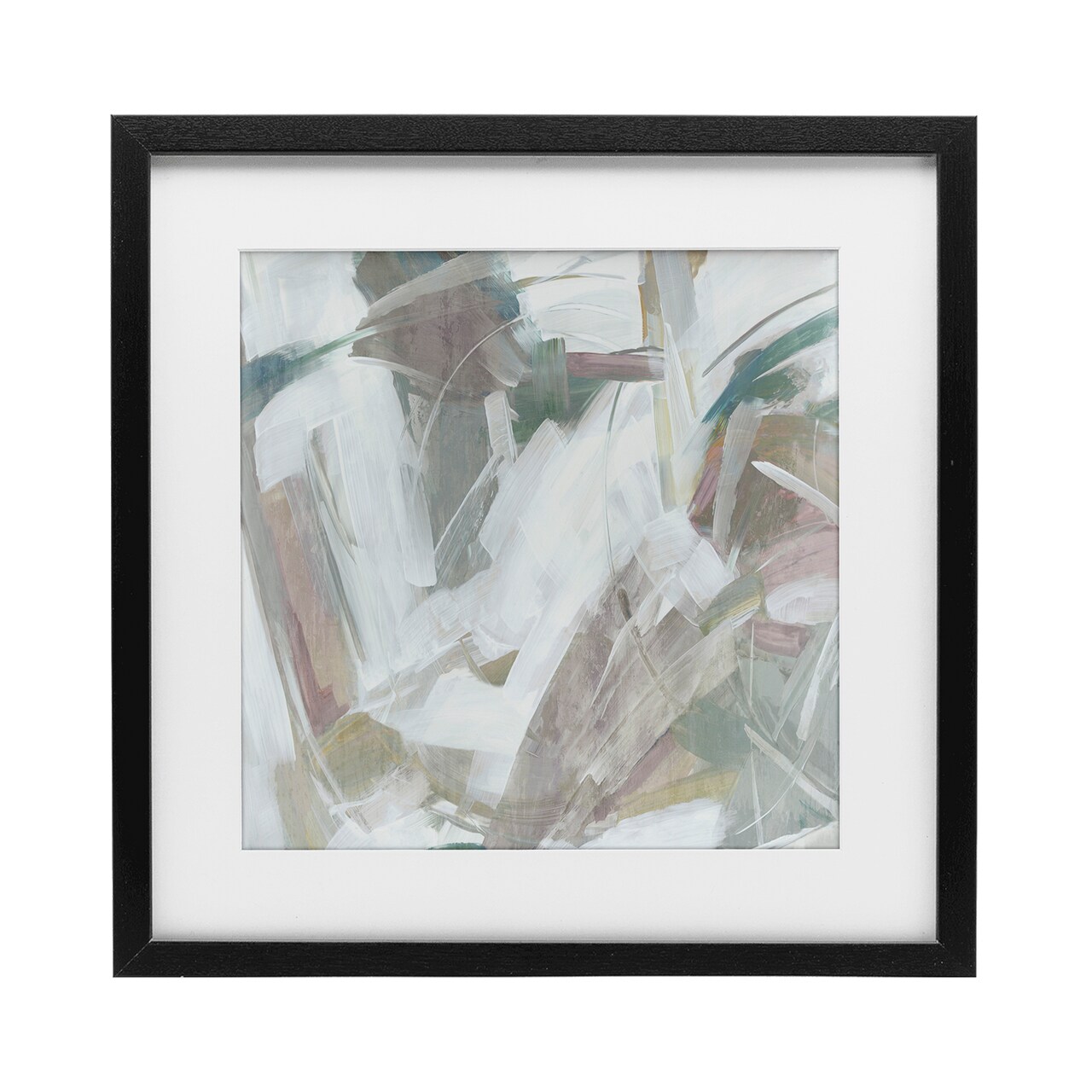 Stupell Industries Abstract Muted Harmony Framed Print Under Glass, design by Hannah Dawson